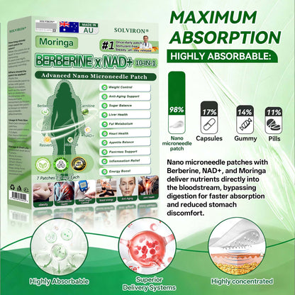 𝐀𝐔 𝐃𝐨𝐜𝐭𝐨𝐫 𝐑𝐞𝐜𝐨𝐦𝐦𝐞𝐧𝐝𝐞𝐝🇦🇺🏆|  𝐒𝐨𝐥𝐯𝐢𝐫𝐨𝐧® 𝐌𝐨𝐫𝐢𝐧𝐠𝐚 𝐁𝐞𝐫𝐛𝐞𝐫𝐢𝐧𝐞 × 𝐍𝐀𝐃⁺ 𝟏𝟎-𝐢𝐧-𝟏 𝑨𝒅𝒗𝒂𝒏𝒄𝒆𝒅 𝐍𝐚𝐧𝐨 𝑴𝒊𝒄𝒓𝒐𝒏𝒆𝒆𝒅𝒍𝒆 𝐏𝐚𝐭𝐜𝐡 (𝐉𝐮𝐬𝐭 𝐨𝐧𝐜𝐞 𝐚 𝐝𝐚𝐲, 𝐯𝐢𝐬𝐢𝐛𝐥𝐞 𝐜𝐡𝐚𝐧𝐠𝐞𝐬 𝐢𝐧 𝟕 𝐝𝐚𝐲𝐬)